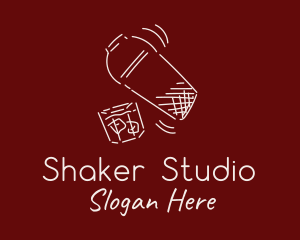 Shaker - Whisky Cocktail Shaker logo design
