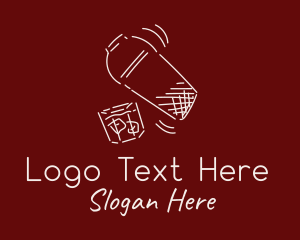 Alcoholic - Whisky Cocktail Shaker logo design