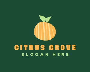 Orange Citrus Fruit logo design