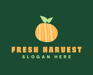 Orange Citrus Fruit logo design