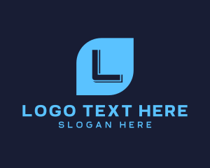 Blue - Tech App Video Game logo design