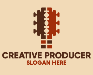 Producer - Razor Guitar Instrument logo design