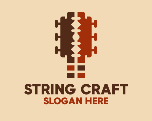 String - Razor Guitar Instrument logo design