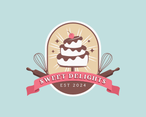 Cake Pastry Dessert logo design