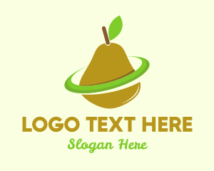 Smoothie - Fruit Pear Orbit logo design