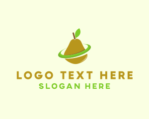 Ecological - Fruit Pear Orbit logo design