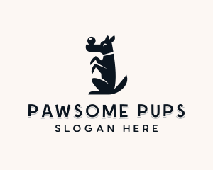 Canine Dog Ball logo design