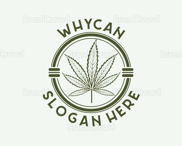 Herbal Cannabis Leaf Logo