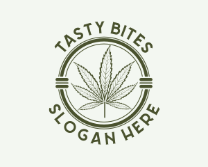 Herbal Cannabis Leaf Logo