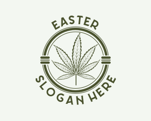 Dispensary - Herbal Cannabis Leaf logo design