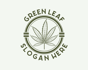 Thc - Herbal Cannabis Leaf logo design