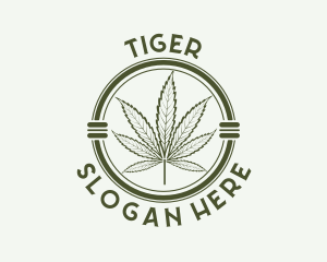 Cbd - Herbal Cannabis Leaf logo design