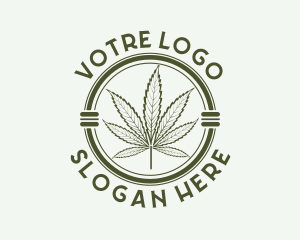 Cbd - Herbal Cannabis Leaf logo design