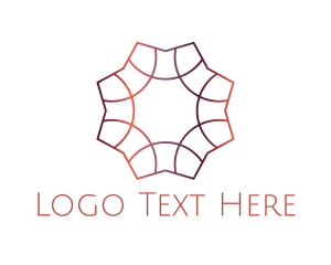 Rose - Gradient Tile Pattern logo design