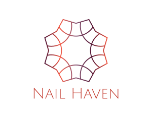 Manicure - Gradient Tile Pattern logo design
