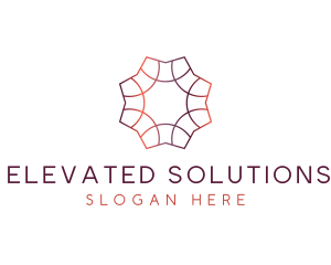 Gradient Tile Pattern logo design