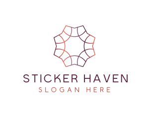 Gradient Tile Pattern logo design