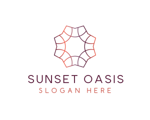 Gradient Tile Pattern logo design