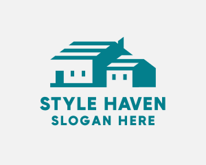 Hostel - Housing Subdivision Property logo design