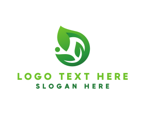 Vegan - Botanical Leaf Garden logo design