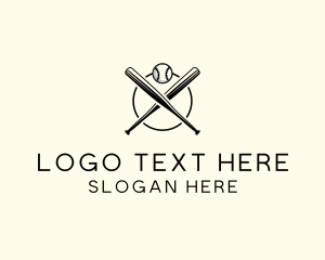 Baseball - Baseball Bat Club logo design