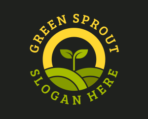 Leaf Sprout Farm logo design