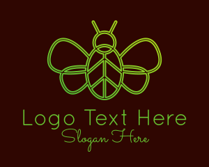 Green Wings - Butterfly Nature Insect logo design