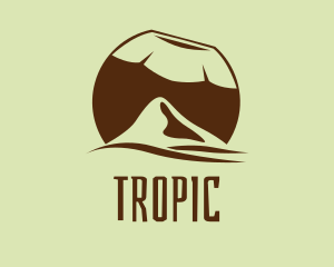 Tropical Coconut Mountain  logo design