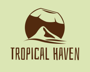 Tropical Coconut Mountain  logo design