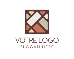 Colorful Square Tile  Logo