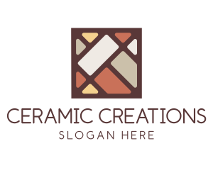 Ceramic - Colorful Square Tile logo design