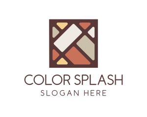 Colorful Square Tile  logo design