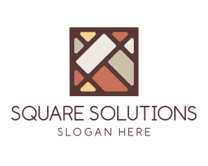 Colorful Square Tile  logo design