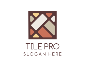 Tiler - Colorful Square Tile logo design