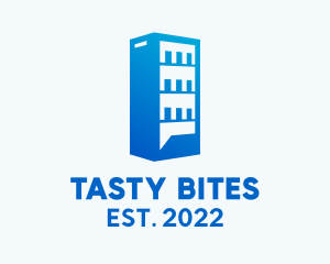 Snacks - Chat Vending Machine Cooler logo design