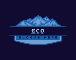 Mountain Climbing - Iceberg Mountain Range logo design