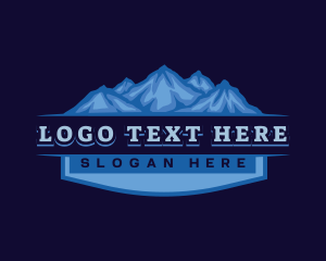 Travel - Iceberg Mountain Range logo design