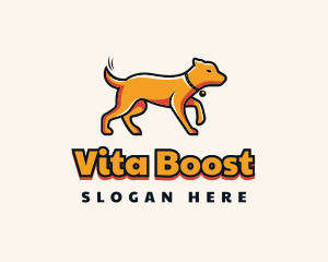 Orange Pet Dog Trainer Logo