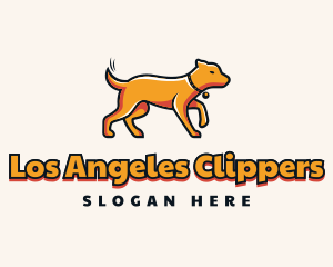 Animal - Orange Pet Dog Trainer logo design