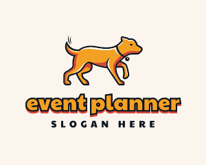 Leash - Orange Pet Dog Trainer logo design