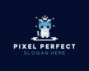 Pixel Cat logo design