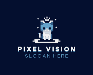 Pixel Cat logo design