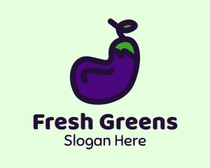 Vegetable - Vegetable Eggplant Farm logo design