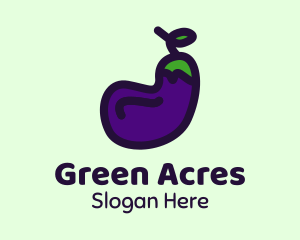 Farming - Vegetable Eggplant Farm logo design