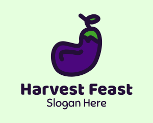 Vegetable Eggplant Farm  logo design