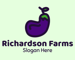 Vegetable Eggplant Farm  logo design