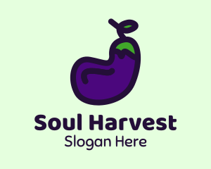 Vegetable Eggplant Farm  logo design