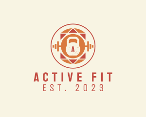 Kettlebell Fitness Gym logo design