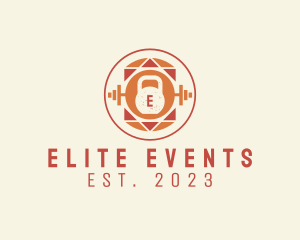 Powerlifting - Kettlebell Fitness Gym logo design