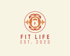 Kettlebell Fitness Gym logo design